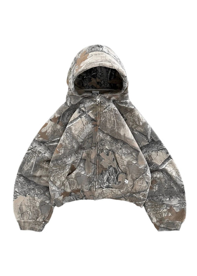 Garment Lab® Camo Zip-up Hoodie