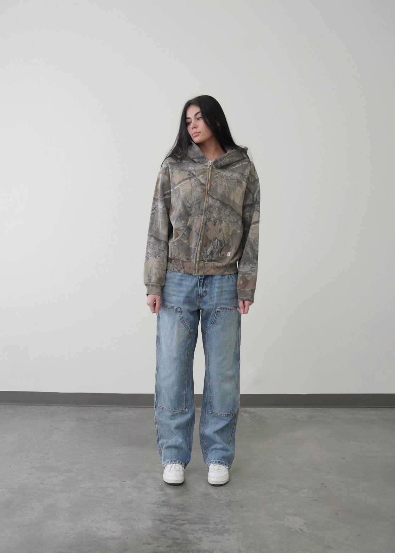 Garment Lab® Camo Zip-up Hoodie