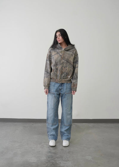 Garment Lab® Camo Zip-up Hoodie